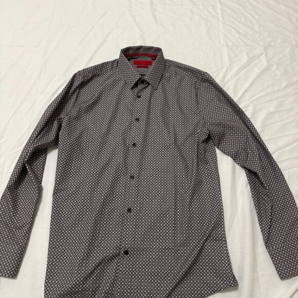 american breed smart button down shirt Medium dark grey - Picture 1 of 9